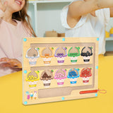 Maxbell Magnetic Color and Number Maze Board Counting Matching Toy for Children Gift Style B