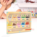 Maxbell Magnetic Color and Number Maze Board Counting Matching Toy for Children Gift Style B