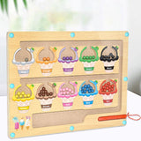 Maxbell Magnetic Color and Number Maze Board Counting Matching Toy for Children Gift Style B