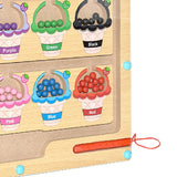 Maxbell Magnetic Color and Number Maze Board Counting Matching Toy for Children Gift Style B
