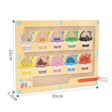Maxbell Magnetic Color and Number Maze Board Counting Matching Toy for Children Gift Style B