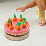 Learning Kitchen Toy Wooden Birthday Party Cakes for Children Girls and Boys