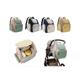 Baby Diaper Bag Backpack Portable Nursing Backpack for Picnic Camping Hiking Pink