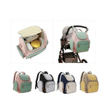 Baby Diaper Bag Backpack Portable Nursing Backpack for Picnic Camping Hiking Pink