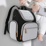 Baby Diaper Bag Backpack Portable Nursing Backpack for Picnic Camping Hiking black