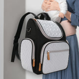 Baby Diaper Bag Backpack Portable Nursing Backpack for Picnic Camping Hiking black