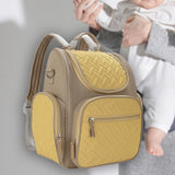 Baby Diaper Bag Backpack Portable Nursing Backpack for Picnic Camping Hiking brown