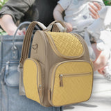 Baby Diaper Bag Backpack Portable Nursing Backpack for Picnic Camping Hiking brown