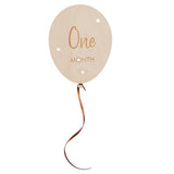 Wooden Balloon Newborn Photography Props for Baby Shower Photo Taking Studio