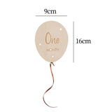 Wooden Balloon Newborn Photography Props for Baby Shower Photo Taking Studio