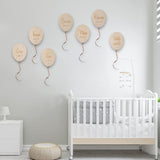 Wooden Balloon Newborn Photography Props for Baby Shower Photo Taking Studio