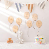 Wooden Balloon Newborn Photography Props for Baby Shower Photo Taking Studio