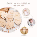 Wooden Balloon Newborn Photography Props for Baby Shower Photo Taking Studio