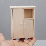 Maxbell 1:12 Scale Dollhouse Cabinet Wooden Furniture for Living Room Home Ornaments