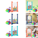 Maxbell 3D Blocks Puzzle Portable 3D Puzzles for Kids 3 4 5 6 7 8 9 10 Year Old Gift Orange