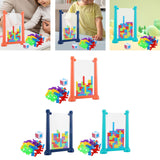 Maxbell 3D Blocks Puzzle Portable 3D Puzzles for Kids 3 4 5 6 7 8 9 10 Year Old Gift Orange