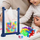 Maxbell 3D Blocks Puzzle Portable 3D Puzzles for Kids 3 4 5 6 7 8 9 10 Year Old Gift Dark Blue