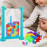 Maxbell 3D Blocks Puzzle Portable 3D Puzzles for Kids 3 4 5 6 7 8 9 10 Year Old Gift Blue