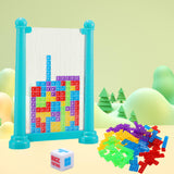 Maxbell 3D Blocks Puzzle Portable 3D Puzzles for Kids 3 4 5 6 7 8 9 10 Year Old Gift Blue