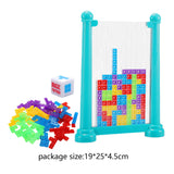 Maxbell 3D Blocks Puzzle Portable 3D Puzzles for Kids 3 4 5 6 7 8 9 10 Year Old Gift Blue
