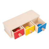 Maxbell Object Permanence Box Baby Development Toy for Children Valentines Day Gifts 3 Drawers