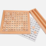 Maxbell Math Learning 1-100 Number Board Educational Hundred Board Game Toy for Gift