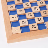 Maxbell Math Learning 1-100 Number Board Educational Hundred Board Game Toy for Gift