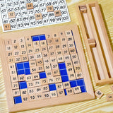 Maxbell Math Learning 1-100 Number Board Educational Hundred Board Game Toy for Gift