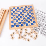 Maxbell Math Learning 1-100 Number Board Educational Hundred Board Game Toy for Gift