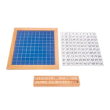 Maxbell Math Learning 1-100 Number Board Educational Hundred Board Game Toy for Gift