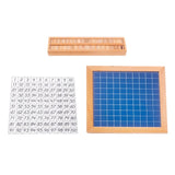 Maxbell Math Learning 1-100 Number Board Educational Hundred Board Game Toy for Gift
