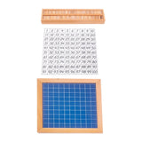 Maxbell Math Learning 1-100 Number Board Educational Hundred Board Game Toy for Gift