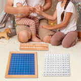 Maxbell Math Learning 1-100 Number Board Educational Hundred Board Game Toy for Gift