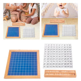 Maxbell Math Learning 1-100 Number Board Educational Hundred Board Game Toy for Gift