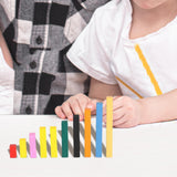 Maxbell 10x Math Number Rods Counting Activity Preschool Geometry Math Manipulatives