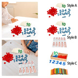 Maxbell Montessori Cards & Counters Training for Homeschool Early Childhood Children Style A