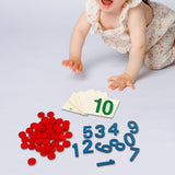 Maxbell Montessori Cards & Counters Training for Homeschool Early Childhood Children Style A