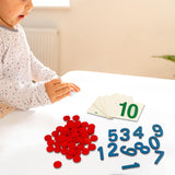 Maxbell Montessori Cards & Counters Training for Homeschool Early Childhood Children Style A