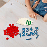Maxbell Montessori Cards & Counters Training for Homeschool Early Childhood Children Style A