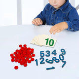 Maxbell Montessori Cards & Counters Training for Homeschool Early Childhood Children Style A
