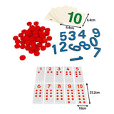 Maxbell Montessori Cards & Counters Training for Homeschool Early Childhood Children Style B