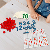 Maxbell Montessori Cards & Counters Training for Homeschool Early Childhood Children Style B