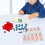 Maxbell Montessori Cards & Counters Training for Homeschool Early Childhood Children Style B