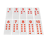 Maxbell Montessori Cards & Counters Training for Homeschool Early Childhood Children Style B