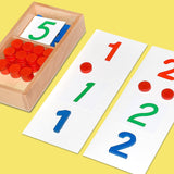 Maxbell Montessori Cards & Counters Training for Homeschool Early Childhood Children Style C