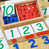 Maxbell Montessori Cards & Counters Training for Homeschool Early Childhood Children Style C