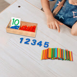 Maxbell Montessori Cards & Counters Training for Homeschool Early Childhood Children Style C