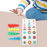 Baby Montessori Wooden Cylinders Stacking Toys Build and Stack Game for Kids