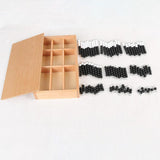 Maxbell Math Learning Toy Kids Mathematics Learning for Children Ages 3-5 Boys Girls Black White Beads