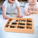 Maxbell Math Learning Toy Kids Mathematics Learning for Children Ages 3-5 Boys Girls Black White Beads